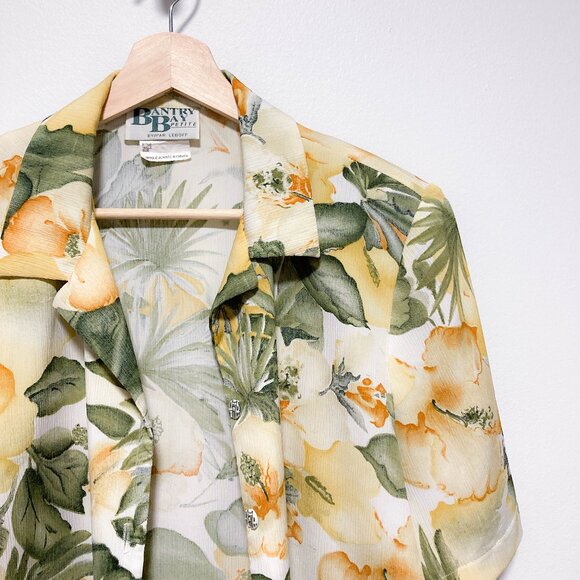 Vintage floral button down shirt - Picture 4 of 13
